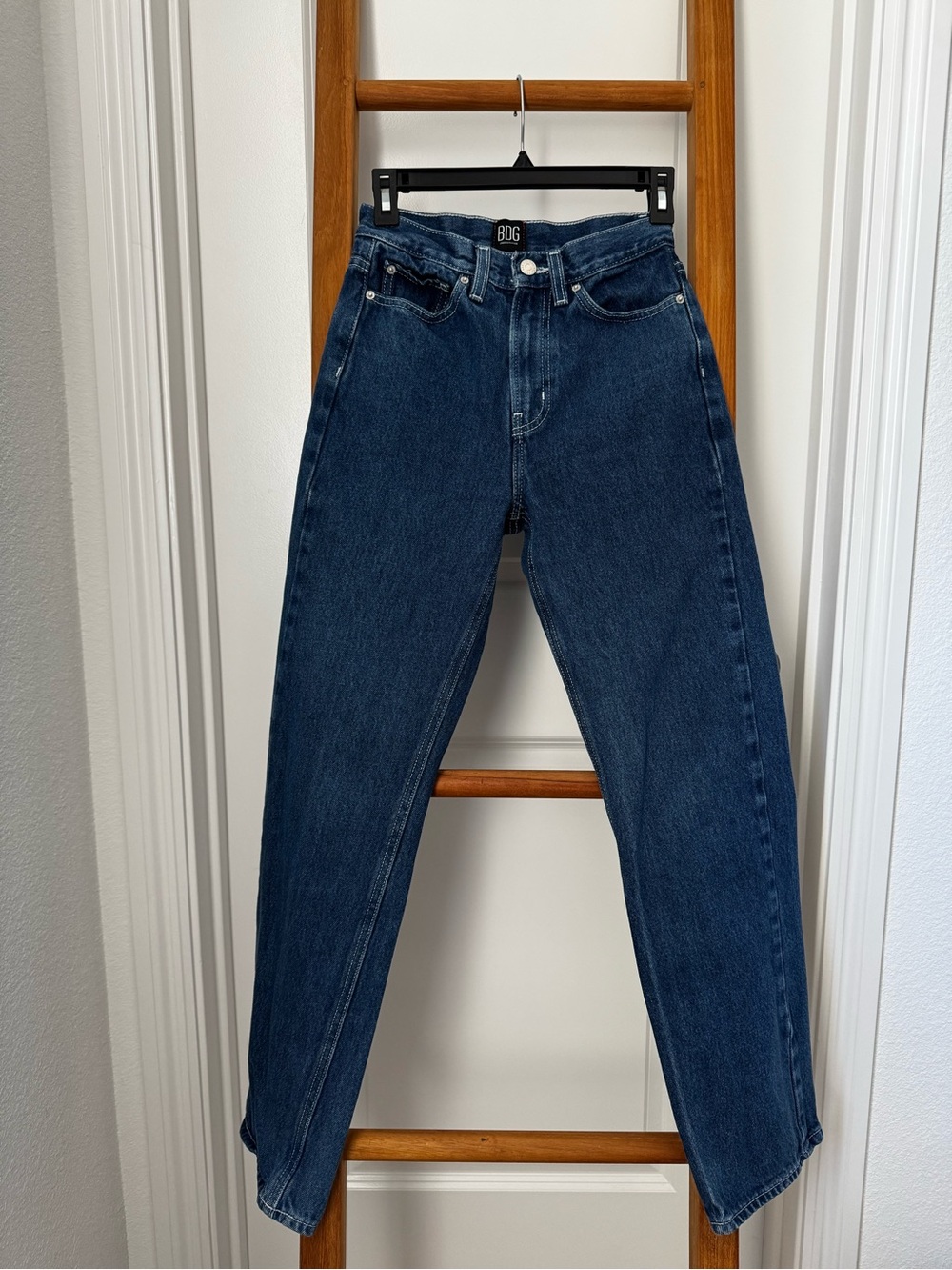 BDG Women’s Cowboy Jean Sz 25 Drk Wash Straight Leg 90s Y2K Western Cowgirl Boho